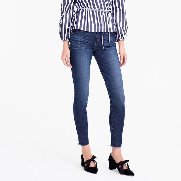 J. Crew Denim - J Crew • High Rise Skinny Jeans Cutoff Raw Hem